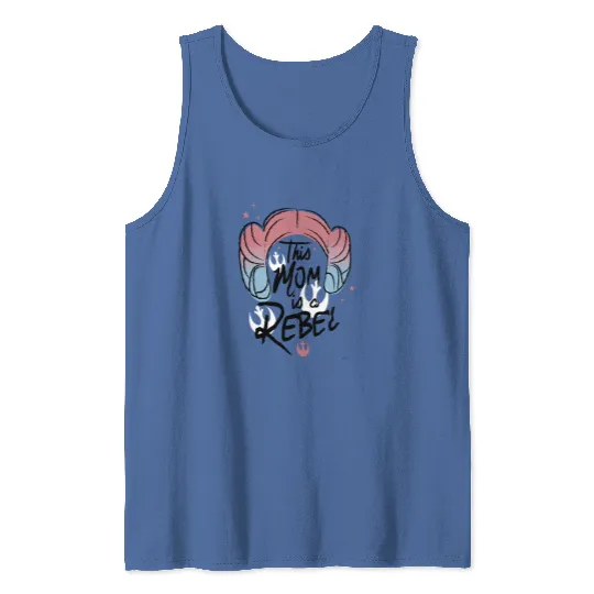 Retro Star Wars Princess Leia Tank Tops, This Mom Is A Rebel Tank Tops, Disney Mother's Day