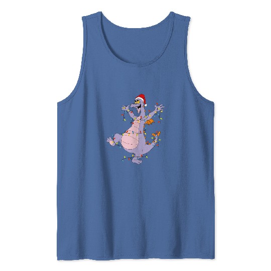 Disney Figment Christmas Lights Tank Tops, Vintage Figment Epcot Center 90's Style Tank Tops