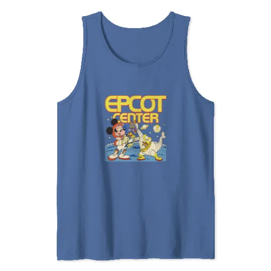 Disney Epcot Mickey Mouse & Figment Astronaut 1982 Retro Tank Tops