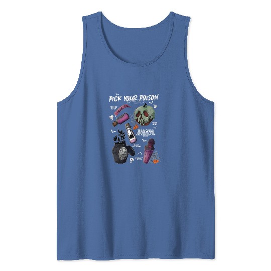 Vintage Disney Pick Your Poison  Tank Tops, Disney Halloween Tank Tops, Disney Villains Poison Tank Tops, Disney Halloween Matching Tank Tops