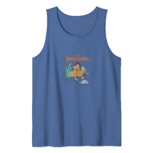 Disney Pocahontas Meeko Afternoon Dreaming Tank Tops, Princess Pocahontas Tank Tops