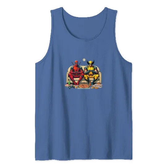 Deadpool Tank Tops, Disney Superhero Funny Tank Tops, Disney Wolverine