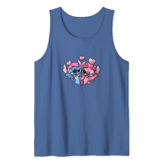 Disney Stitch and Angel Valentine Tank Tops, Angel Valentine Tank Tops