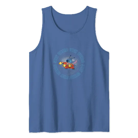 Stitch And Toothless T-Shirt Disney Stay Weird Stitch Space Tank Tops