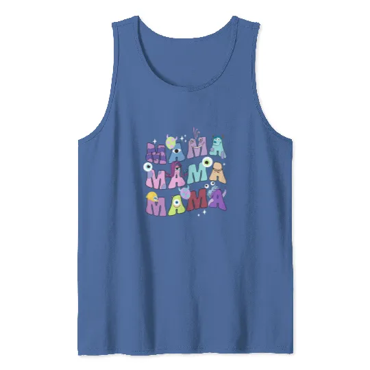 Retro Monster Inc Mama  Tank Tops, Disney Mother's Day Tank Tops