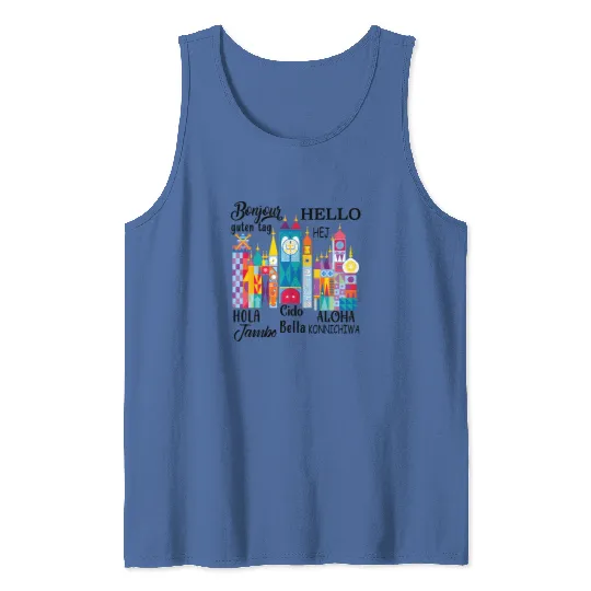 It's a Small World Tank Tops, Disney Tank Tops, Disney Small World, Many Languages Tank Tops