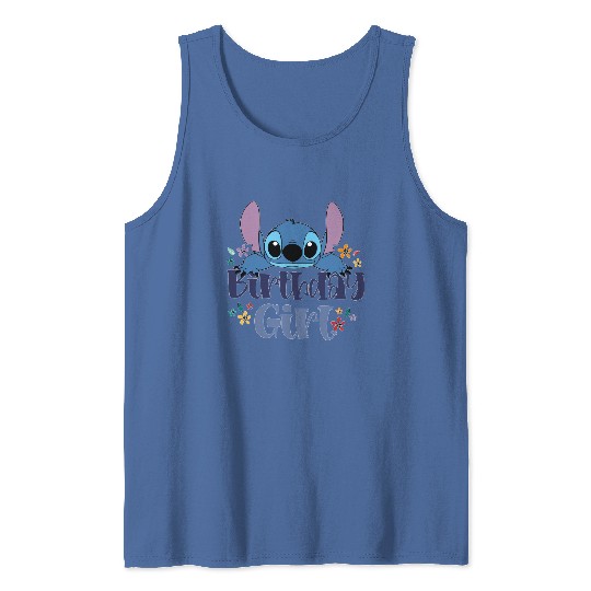 Stitch Birthday Girl Tank Tops, Disney Lilo Stitch Tank Tops, Birthday Tank Tops