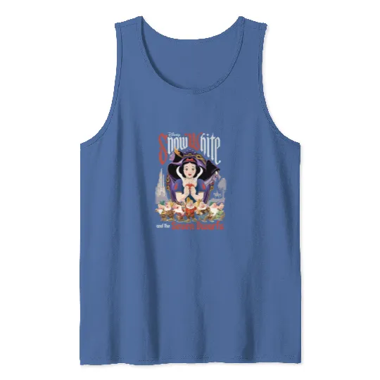 Retro Disney Snow White And The Seven Dwarfs Tank Tops, Disney Snow White Tank Tops