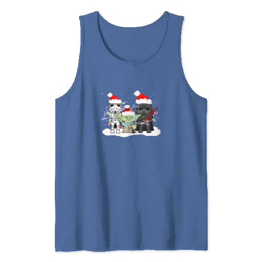 Star Wars Family Christmas Tank Tops, Disney Xmas Gift Tank Tops