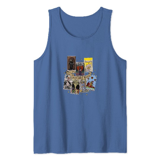 Agatha All Along Tarot Cards Tank Tops, Marvel Show Disney, Agatha Harkness Down The Witches