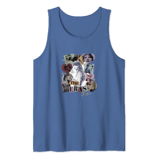 Discover Taylor The Eras Adult/Kids Crewneck Tank Tops | Taylor Tank Tops