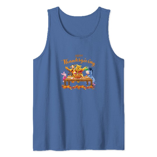 Happy Thanksgiving Tank Tops, Disney Pooh The Winnie, Eeyore Tank Tops