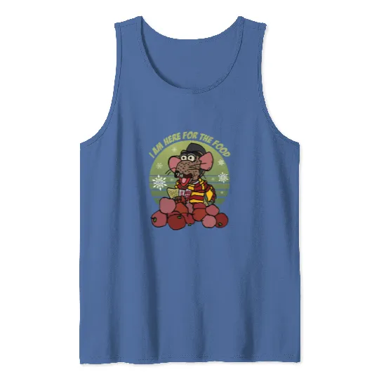 Rizzo the Rat I Am Here For The Food  Tank Tops, Disney The Muppet Christmas Carol Tank Tops