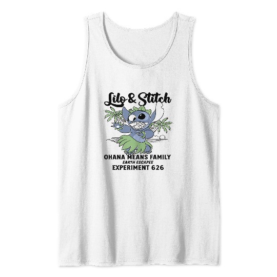 Disney Lilo Stitch Aloha Hawaii Tank Tops, Ohana Means Family Tank Tops