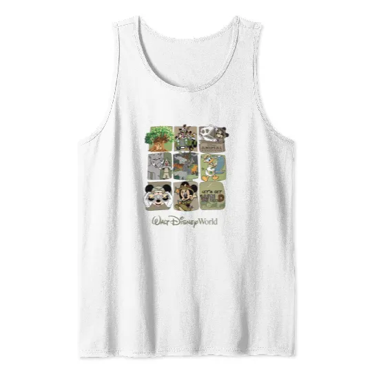 Disney Animal Kingdom Tank Tops, Vintage Animal Kingdom Tank Tops, Mickey Safari Tank Tops