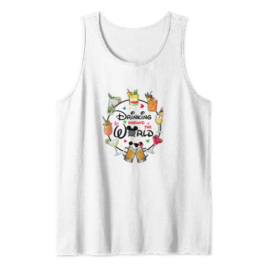 Snacking Around The World, Drinking Around The World, World Traveler Tank Tops, Disney Family Tank Tops