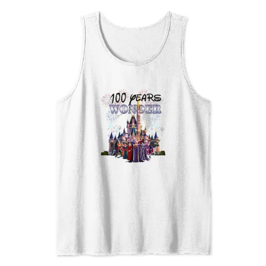 100th Disney Villians Tank Tops, Disney 100 Years of Wonder Tank Tops, Disney 100th Tank Tops