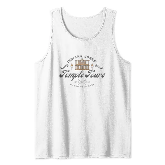 Indiana Jones and the Last Crusade Vintage Tank Tops, Disney Ride Tank Tops