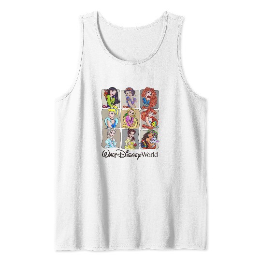 Disney Princess Tank Tops, Retro Princess Tank Tops