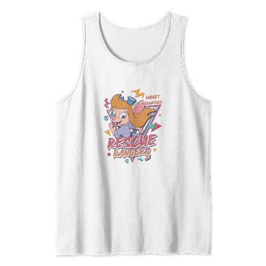 Gadget Hackwrench Tank Tops, Retro Disney Tank Tops, Rescue Rangers Tank Tops, Chip and Dale Tank Tops