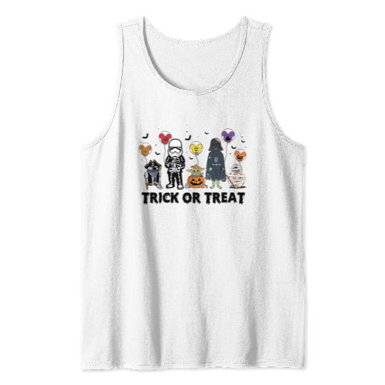 Trick Or Treat Star Wars Tank Tops, Disney Halloween Tank Tops,