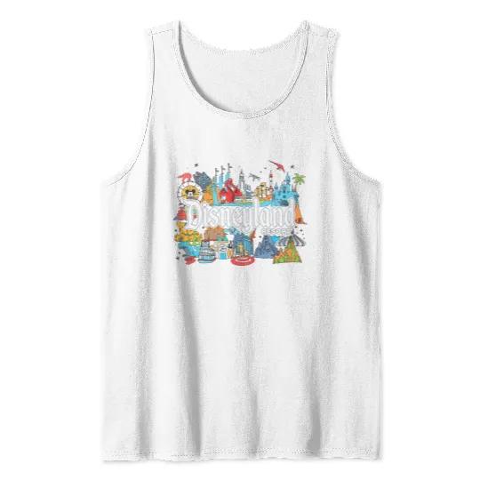 Disneyland Resort  Tank Tops, Vintage Disney Tank Tops, Magic Kingdom Tank Tops, Disney World Tank Tops