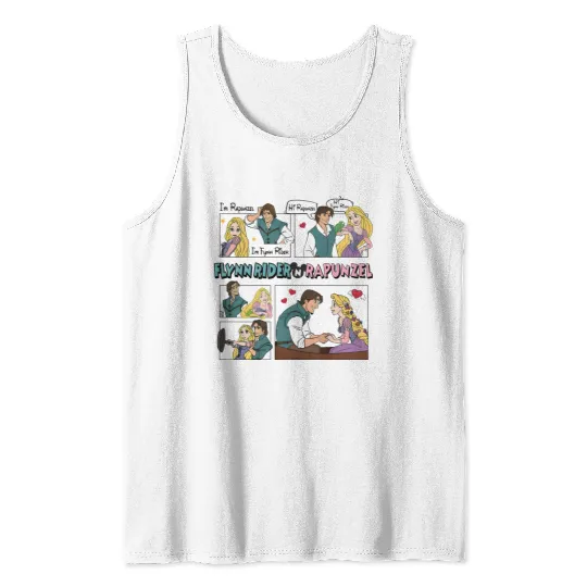 Tangled Couple Tank Tops, Rapunzel And Flynn Rider Couple Tank Tops, Disney Valentines Tank Tops
