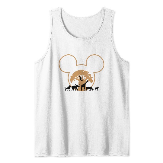Disney Animal Kingdom Mickey Ears Tank Tops, Retro Mickey Safari Tank Tops, Mickey and Friends Tank Tops, Disney Family Trip 2023 Tank Tops