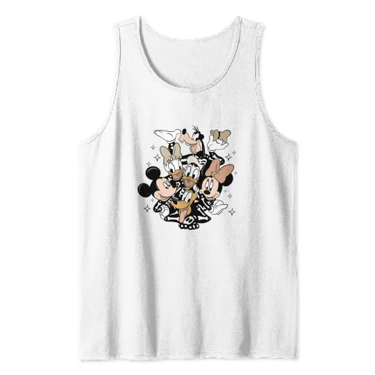 Disney Halloween Crop Top, Mickey Skeleton Crop Top Tank Tops