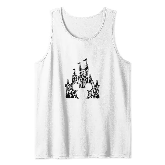 All Disney Characters Inside Mickey Head Tank Tops