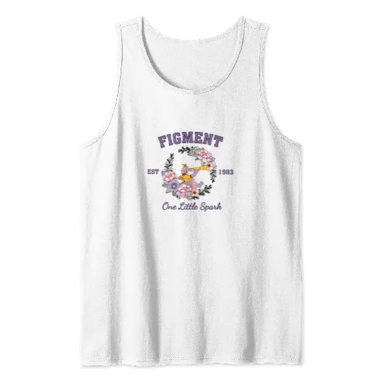 Disney Figment Tank Tops, Purple Dragon Tank Tops, Figment Est 1983 Tank Tops