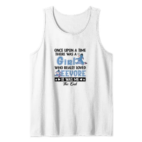 Discover Once Upon A Time There Was A Girl Who Really Loved Eeyore, Disney Eeyore Tank Tops