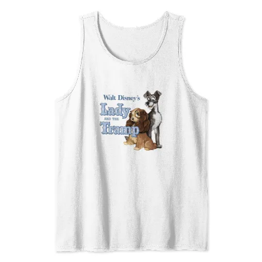 Lady and the Tramp Tank Tops, Disney Lady and the Tramp Retro Tank Tops