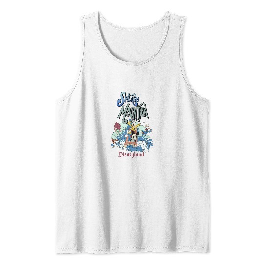 Retro Splash Mountain Tank Tops, Mickey and Friends Tank Tops, Disneyland Water Ride Tank Tops