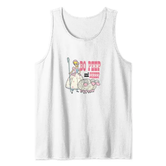 Vintage Bo Peep and Sheep Tank Tops, Toy Story Bo Peep Tank Tops, Disney Pixar Tank Tops