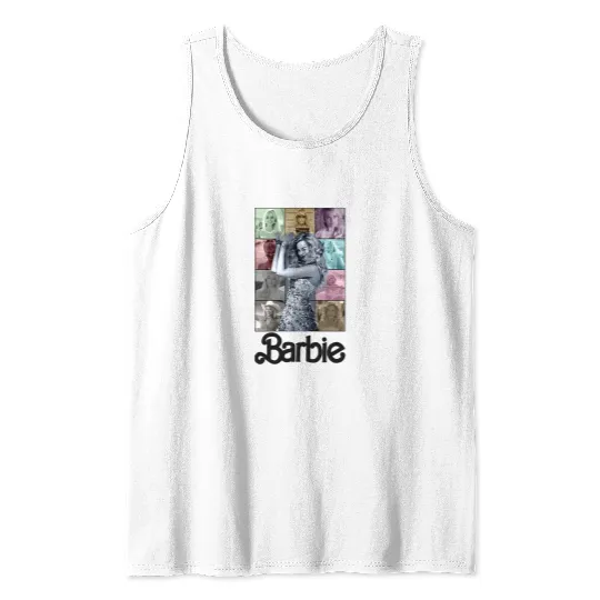 Vintage Barbie Eras Tour Tank Tops, Barbie Movie 2023 Tank Tops,Barbie Doll Eras Tour Tank Tops