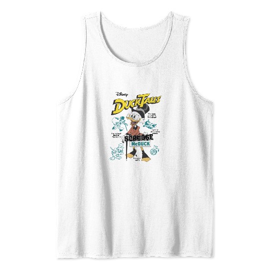 Disney DuckTales Scrooge McDuck Comic Cover Tank Tops, DuckTales Tank Tops