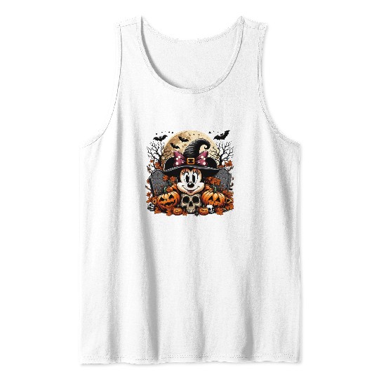 Minnie Mouse Halloween Tank Tops, Minnie Pumpkin Tank Tops, Disney Spooky