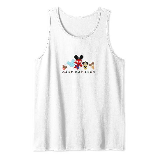 Spiderman Best Day Ever Tank Tops, Baby Spiderman, Disney Snacks Tank Tops