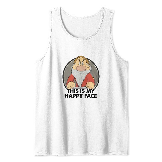 Disney Snow White Grumpy  Tank Tops, Funny Grumpy Seven Dwarfs Tank Tops,  Disneyland Vacation 2024 Trip Tank Tops