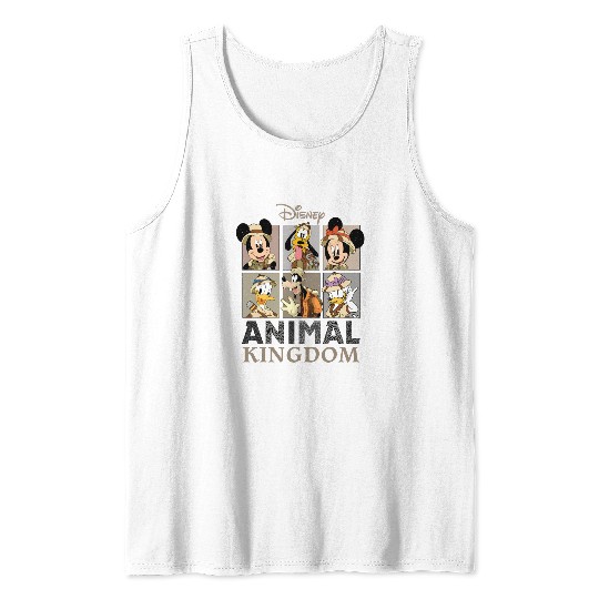 Disney Mickey Safari  Tank Tops, Retro Disney Animal Kingdom Mickey Tank Tops