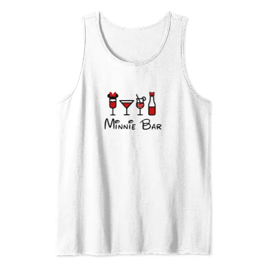 Minnie Bar Tank Tops, Disney Tank Tops, Drinking Tank Tops, Drinking Around the World Tank Tops