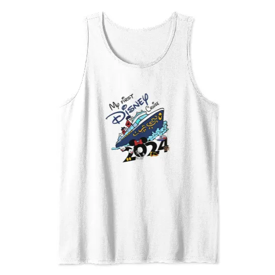 My First Disney Cruise 2024 Tank Tops, Disney Family Cruise Tank Tops