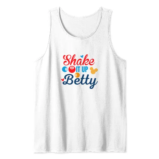 Shake it up Betty! Disney Cruise Line Bingo Tank Tops | Disney Cruise Tank Tops | Disney Bingo Tank Tops