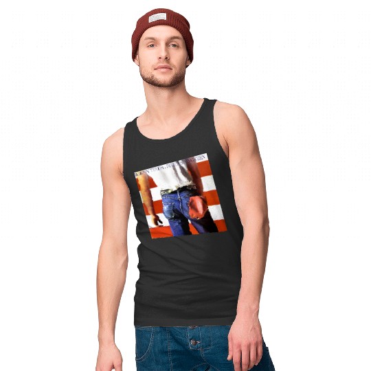 Bruce Springsteen Unisex Tank Tops: Born in the USA