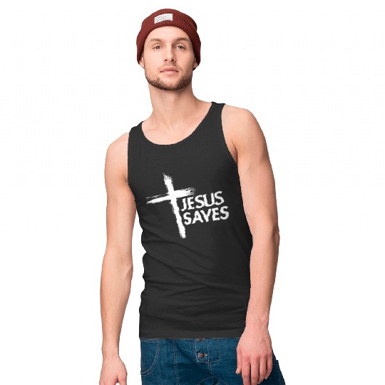 JESUS SAVES Tank Top