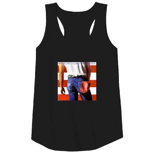 Bruce Springsteen Unisex Tank Tops: Born in the USA