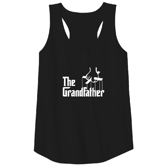 The Grandfather - The Godfather logo. Father's Day Tank Tops