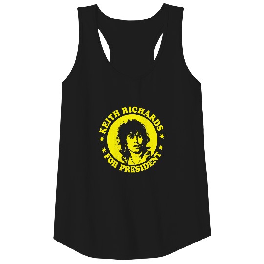 Keith Richards For President Tank Tops Keith Richards Tank Tops
