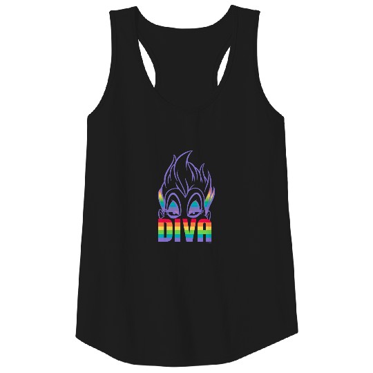 Disney villains ursula diva pride Tank Tops